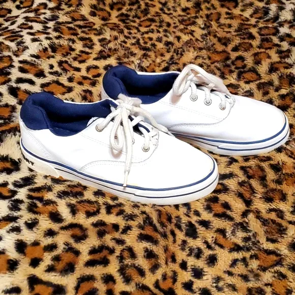 Polo Sport White Leather Lace Up Sneakers 1.5Y