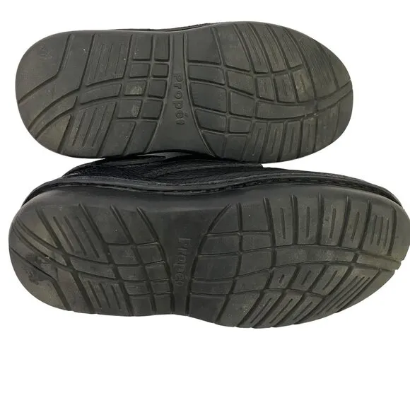 Propet Scandia Strap M5015 Black Leather Shoes Casual Mens 7