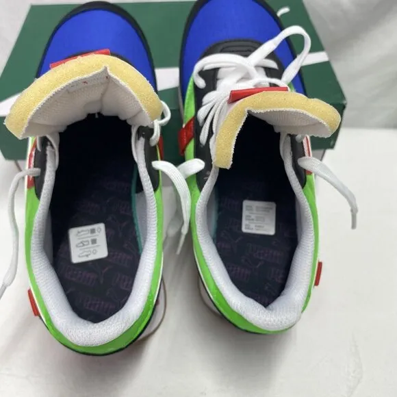 Puma Future Rider Play On JR Sneakers Multicolor Low Top Size 4.5C New 372349 01