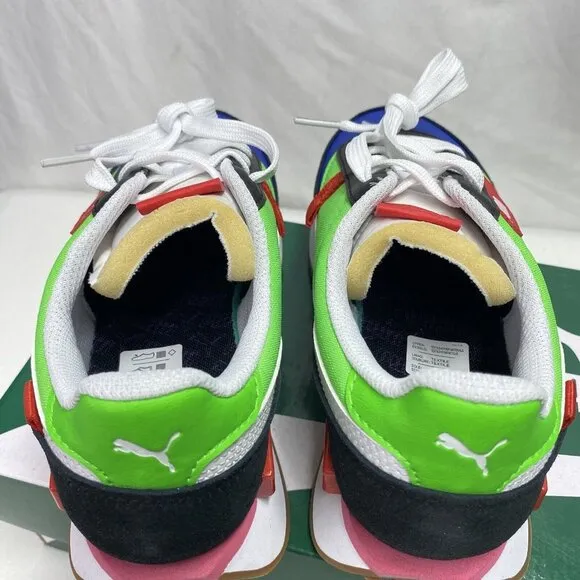 Puma Future Rider Play On JR Sneakers Multicolor Low Top Size 4.5C New 372349 01