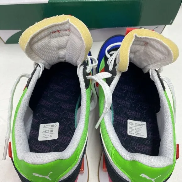Puma Future Rider Play On JR Sneakers Multicolor Low Top Size 4.5C New 372349 01