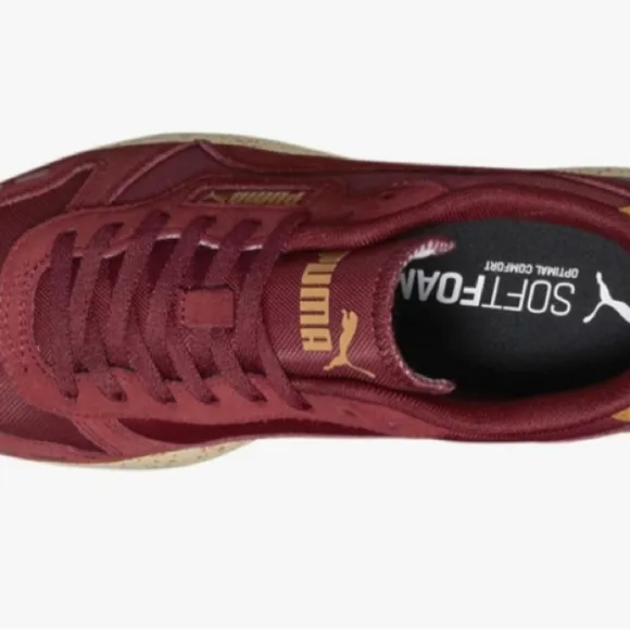 Puma Mens R78 Lux Lace Up Sneakers Shoes Casual - Red
