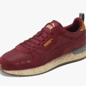 Puma Mens R78 Lux Lace Up Sneakers Shoes Casual - Red