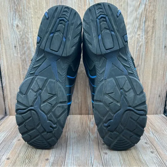 Puma Mens Safety Rio Industrial Steel Toes Work Shoes Sneakers Black Blue Size 8