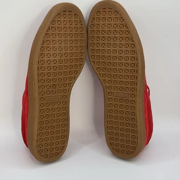 Puma Suede Emboss Men's Size 13 Sneakers 36074705 High Risk Red Gum Casual
