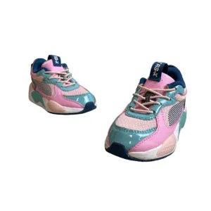 Puma Toddler Girl's Pink Blue Rsx Kinder Fit Running Shoes Sz 7C