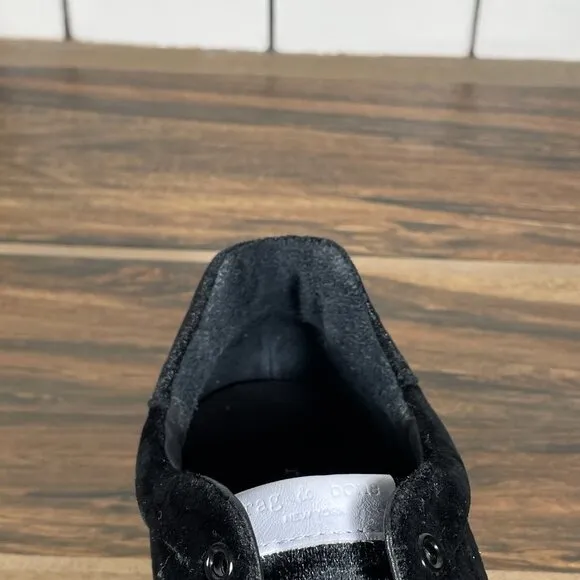 Rag &amp; Bone Rb1 Low Womens Size EU 40 Shoes Black Velvet Casual Lace Up Sneakers