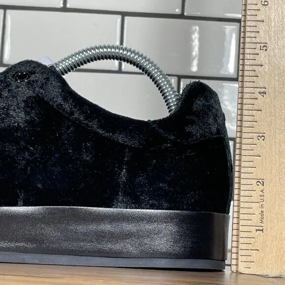 Rag &amp; Bone Rb1 Low Womens Size EU 40 Shoes Black Velvet Casual Lace Up Sneakers