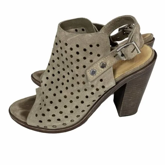RAG &amp; BONE Tan Wyatt Laser-Cut Leather Sandals-38