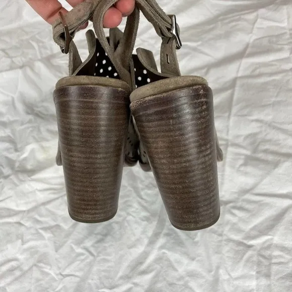 RAG &amp; BONE Tan Wyatt Laser-Cut Leather Sandals-38