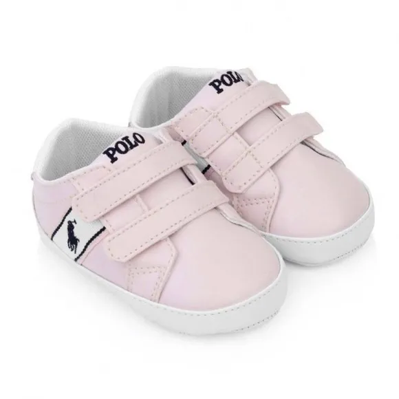 RALPH LAUREN BABY GIRLS PINK QUIGLEY SNEAKERS