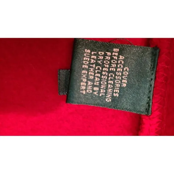 Ralph Lauren‎ Vintage jacket red/ suede black collar size S/P