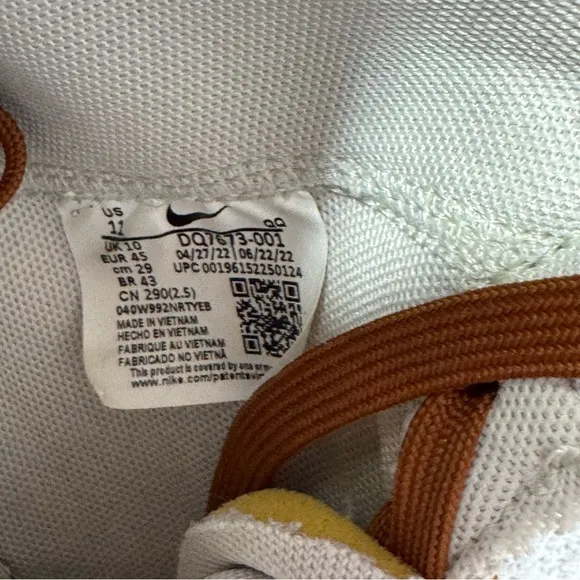 RARE Nike Blazer '77 Pro Club Light Bone Pecan Orange Mens Size 12 Sneakers
