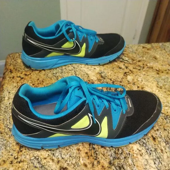 Rare Nike Lunarfly 3 Mens Shoes Sneakers Sz 10 Black Running Athletic 487753-003