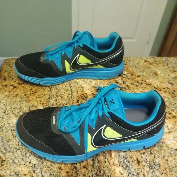 Rare Nike Lunarfly 3 Mens Shoes Sneakers Sz 10 Black Running Athletic 487753-003