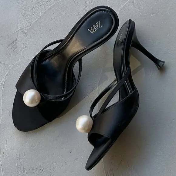 RARE!!! ZARA Embellished Heels NWT