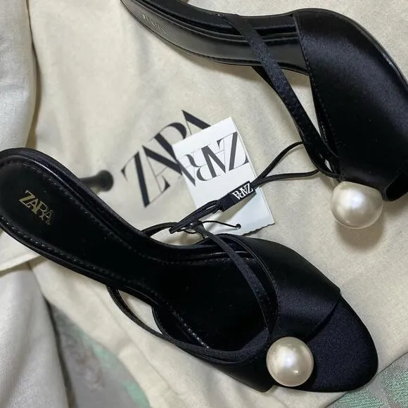 RARE!!! ZARA Embellished Heels NWT