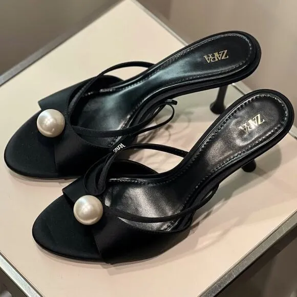 RARE!!! ZARA Embellished Heels NWT