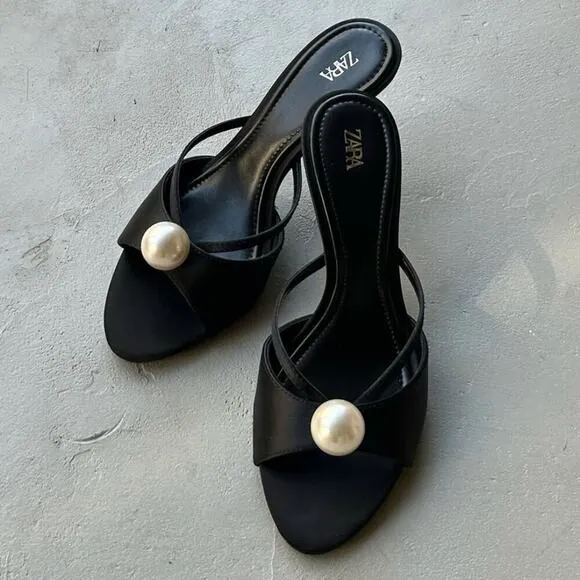 RARE!!! ZARA Embellished Heels NWT