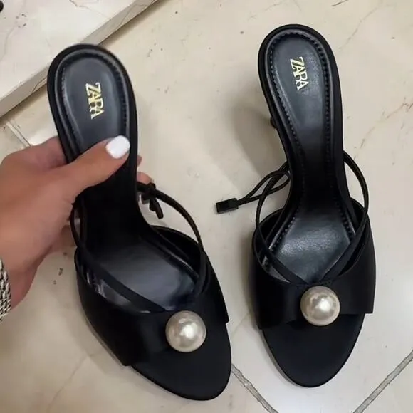RARE!!! ZARA Embellished Heels NWT