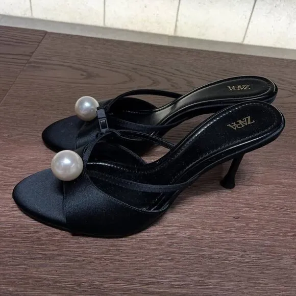 RARE!!! ZARA Embellished Heels NWT