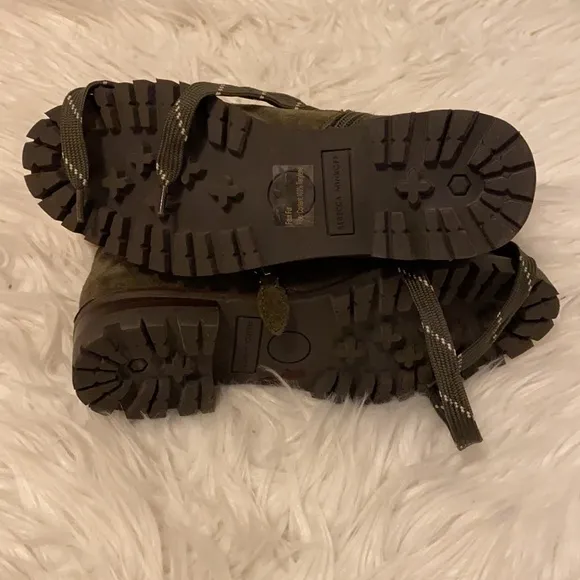 Rebecca Minkoff Jaylin Shearling Cuff Suede Hiking Boots