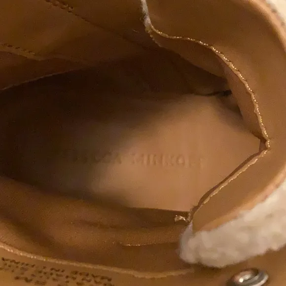 Rebecca Minkoff Jaylin Shearling Cuff Suede Hiking Boots