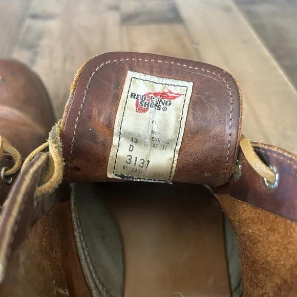 Red Wing Heritage 3137 Copper Chukka Work Boots Mens 13 D