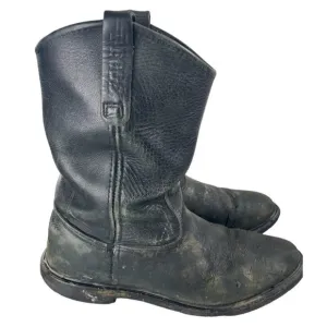 Red Wing Men's Pecos Black Leather Western Moto Work Boots Sz 11.5D (1125)