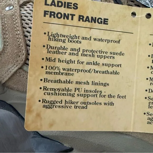 RedHead Front Range Waterproof Hiking Boots Women’s Size 8 D