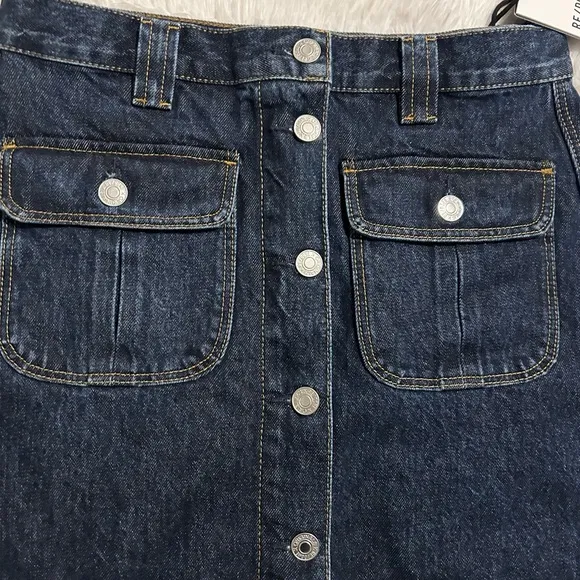 RE/DONE 70’s Button Front Mini Skirt