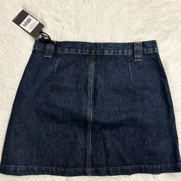 RE/DONE 70’s Button Front Mini Skirt