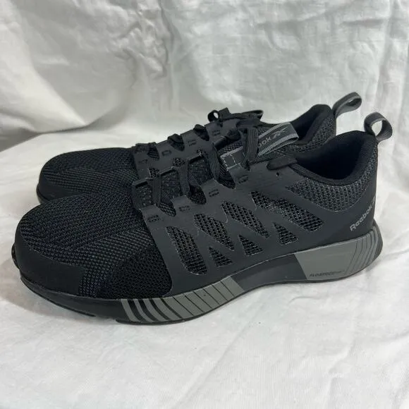 Reebok ASTM memory tech cushion fusion flex weave work shoes safety toe cap MWOB