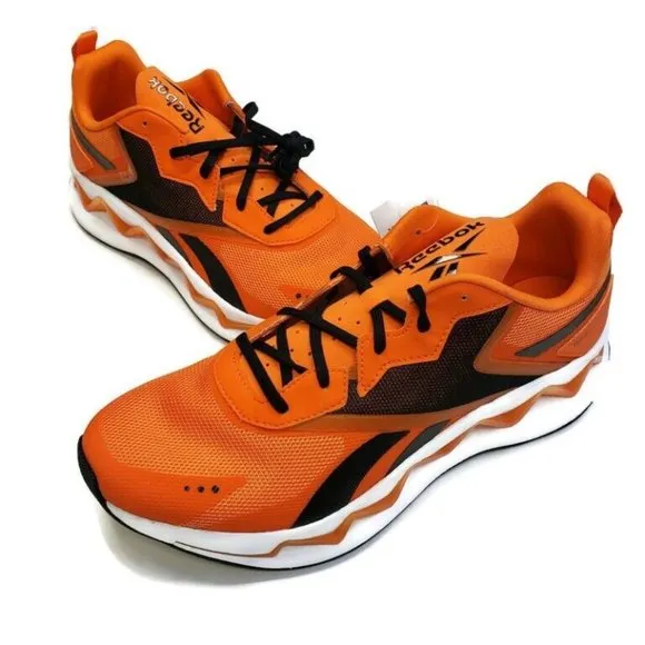 Reebok Mens Size 10 ZIG Elusion Energy Running Shoes High Vis Orange FW7935