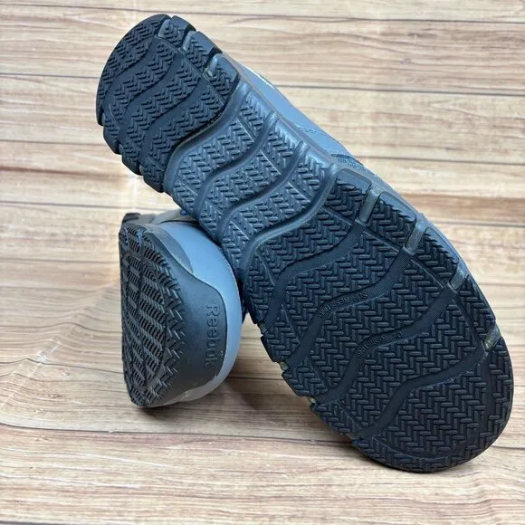 Reebok Mens SubLite Work Shoes Size 15M Gray &amp; Blue Athletic Footwear