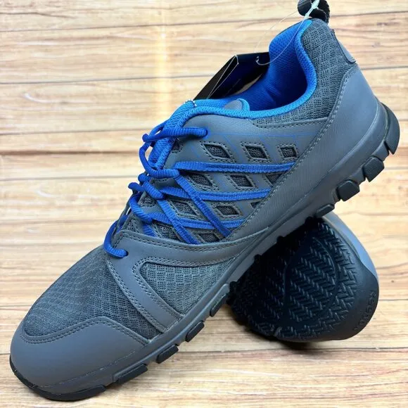 Reebok Mens SubLite Work Shoes Size 15M Gray &amp; Blue Athletic Footwear