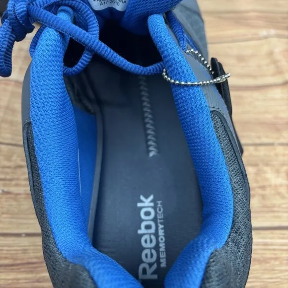 Reebok Mens SubLite Work Shoes Size 15M Gray &amp; Blue Athletic Footwear