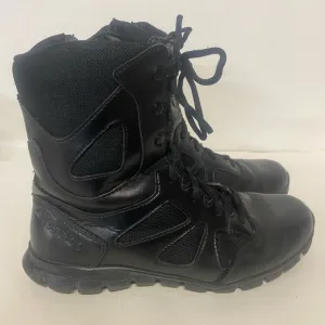 Reebok Mens Work Boots. Tactical wedge sole size 8 M with side zipper.