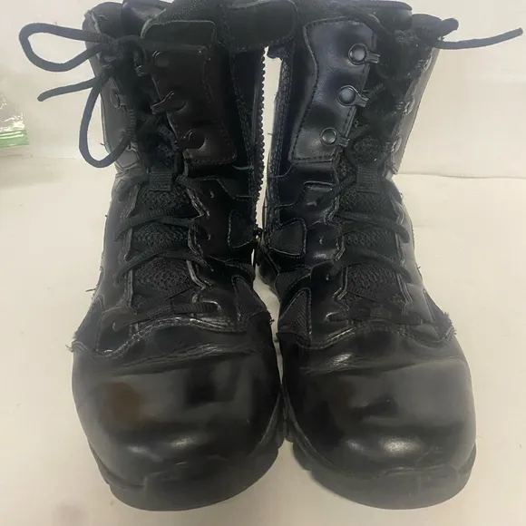 Reebok Mens Work Boots. Tactical wedge sole size 8 M with side zipper.