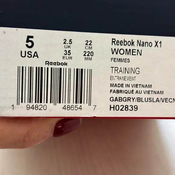 Reebok Nano X1 Training Sneakers‎ Sz 5 New in Box