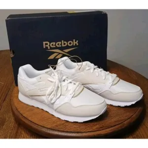 Reebok Sneakers Women's Size 8.5 Ultra Flash Lace Up Shoes White And Tan NWT