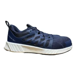 Reebok Work Shoes Mens Size 8.5 WIDE Fusion Flexweave Athletic SR Comp Toe Blue