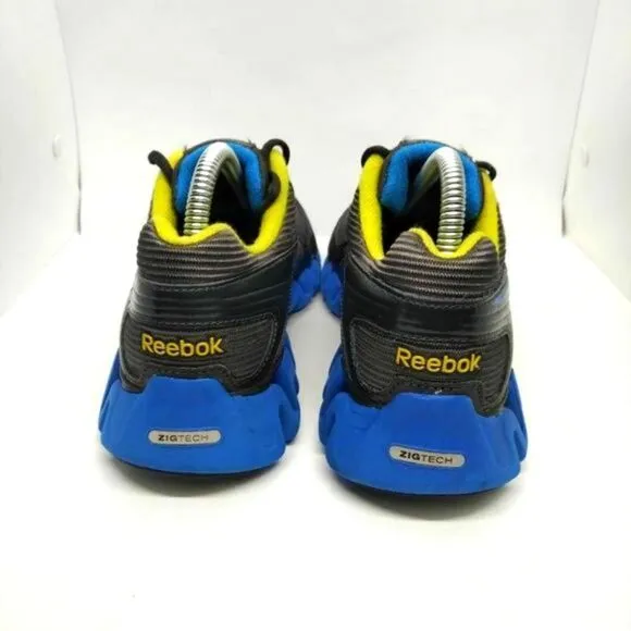 Reebok‎ Zigtech Zigactivate Running Shoes Mens Size 6.5 Grey Blue Sneakers