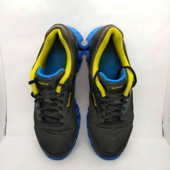 Reebok‎ Zigtech Zigactivate Running Shoes Mens Size 6.5 Grey Blue Sneakers