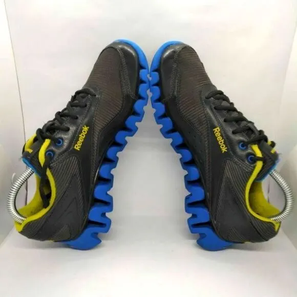 Reebok‎ Zigtech Zigactivate Running Shoes Mens Size 6.5 Grey Blue Sneakers