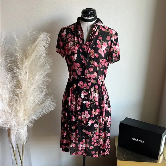 Reformation Charlie Rose Floral Dress