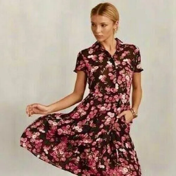 Reformation Charlie Rose Floral Dress