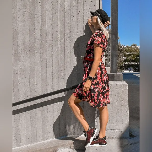 Reformation Charlie Rose Floral Dress