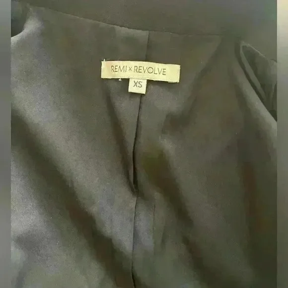 Remi x Revolver Black Blazer Dress with Waist Belt | Size XS