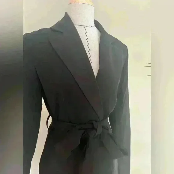 Remi x Revolver Black Blazer Dress with Waist Belt | Size XS